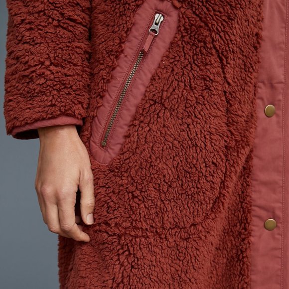 ⭐️Margot Reversible Sherpa Zebra Peasant Hippie Hip Art Deco Jacket Sweater Coat - Picture 5 of 8